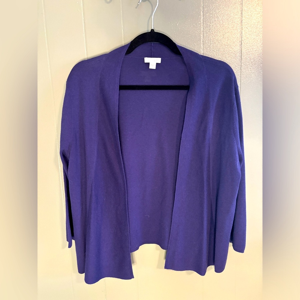 J. Jill - Navy/Blue Open Cardigan - S